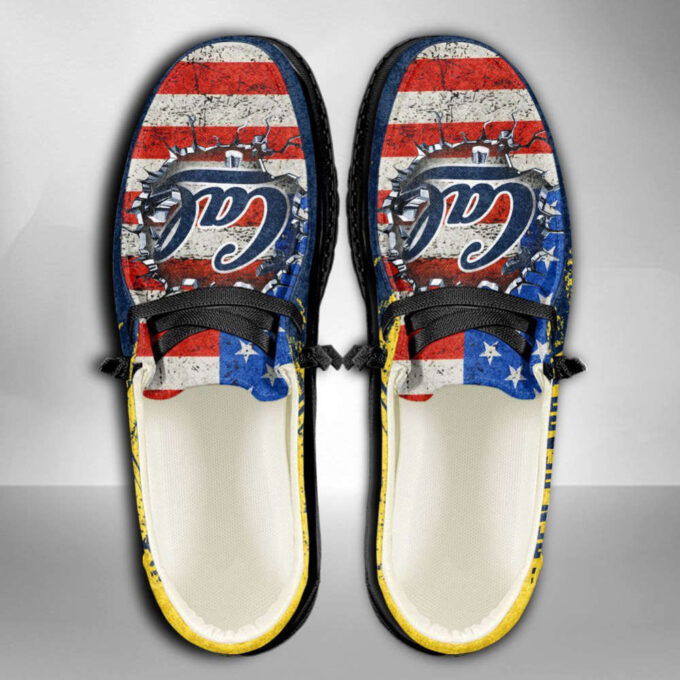 NCAA California Golden Bears Hey Dude Shoes Wally Lace Up Loafers Moccasin Slippers