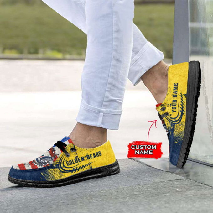NCAA California Golden Bears Hey Dude Shoes Wally Lace Up Loafers Moccasin Slippers