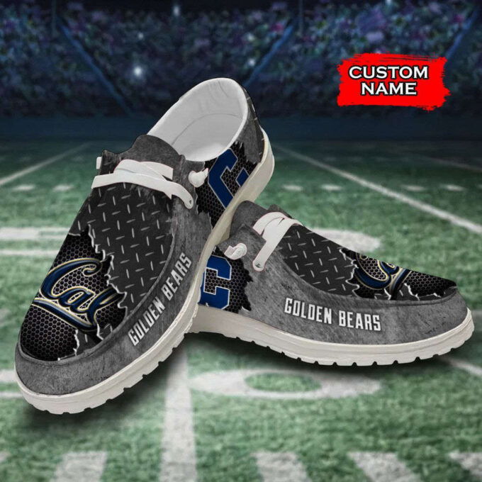 NCAA California Golden Bears Hey Dude Shoes Wally Lace Up Loafers Moccasin Slippers Fan Gifts