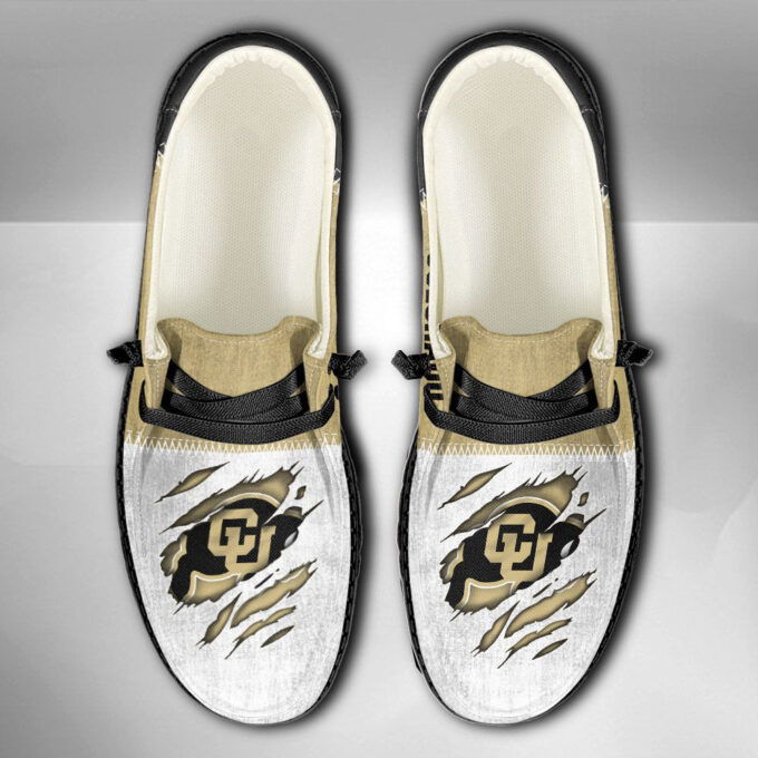 NCAA Colorado Buffaloes Hey Dude Shoes Wally Lace Up Loafers Moccasin Slippers HDS0242