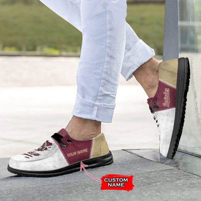 NCAA Florida State Seminoles Hey Dude Shoes Wally Lace Up Loafers Moccasin Slippers Fan Gifts