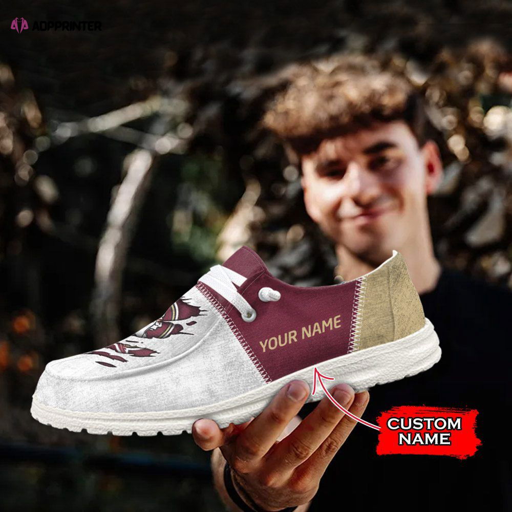 NCAA Florida State Seminoles Hey Dude Shoes Wally Lace Up Loafers Moccasin Slippers Fan Gifts NCAA Florida State Seminoles Hey Dude Shoes Wally Lace Up Loafers Moccasin Slippers Fan Gifts