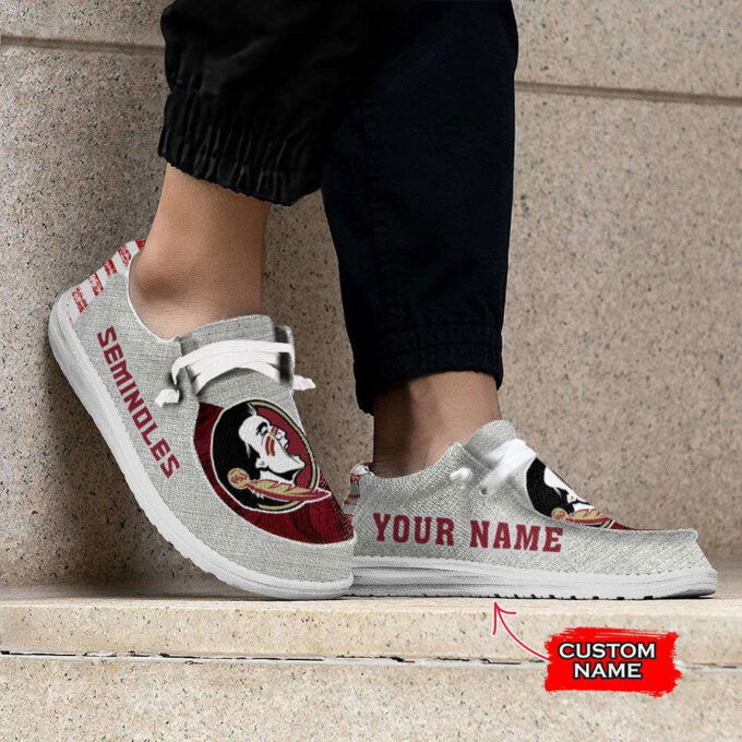 NCAA Florida State Seminoles Hey Dude Shoes Wally Lace Up Loafers Moccasin Slippers