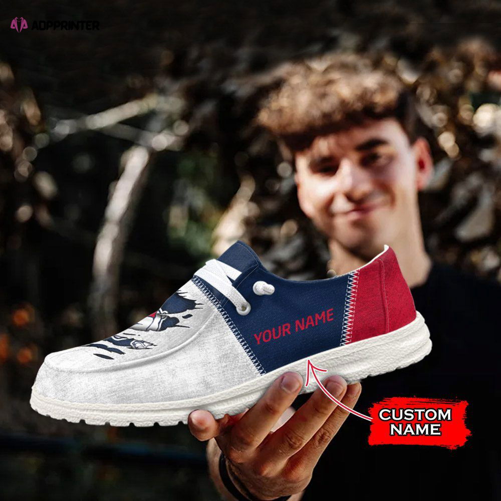 NCAA Fresno State Bulldogs Hey Dude Shoes Wally Lace Up Loafers Moccasin Slippers HDS0350 NCAA Fresno State Bulldogs Hey Dude Shoes Wally Lace Up Loafers Moccasin Slippers HDS0350