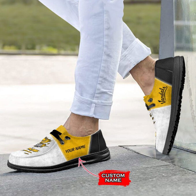 NCAA Idaho Vandals Hey Dude Shoes Wally Lace Up Loafers Moccasin Slippers Fan Gifts