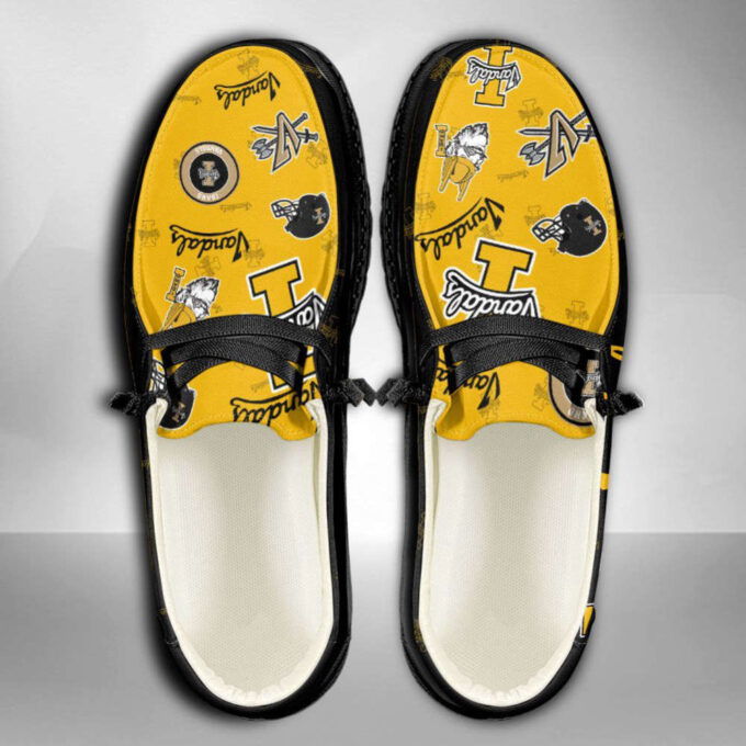 NCAA Idaho Vandals Hey Dude Shoes Wally Lace Up Loafers Moccasin Slippers