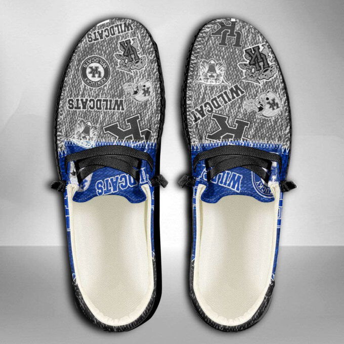 NCAA Kentucky Wildcats Hey Dude Shoes Wally Lace Up Loafers Moccasin Slippers