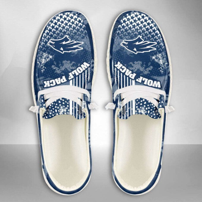 NCAA Nevada Wolf Pack Hey Dude Shoes Wally Lace Up Loafers Moccasin Slippers HDS0771
