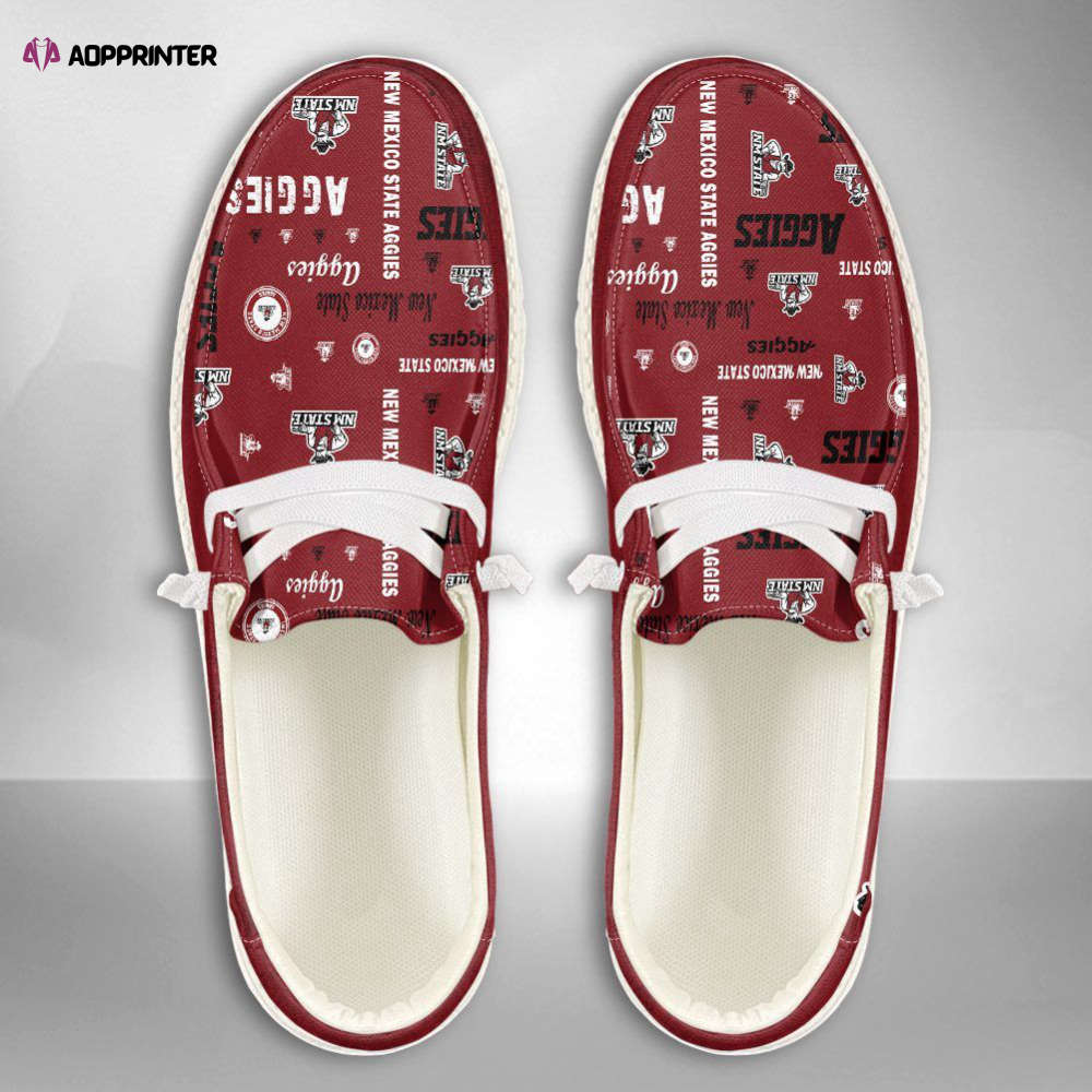 NCAA New Mexico State Aggies Hey Dude Shoes Wally Lace Up Loafers Moccasin Slippers Fan Gifts NCAA New Mexico State Aggies Hey Dude Shoes Wally Lace Up Loafers Moccasin Slippers Fan Gifts
