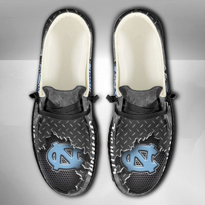 NCAA North Carolina Tar Heels Hey Dude Shoes Wally Lace Up Loafers Moccasin Slippers HDS0827