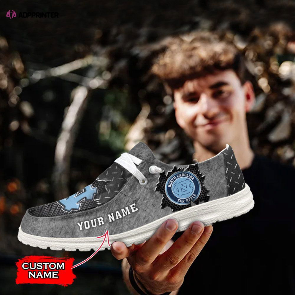 NCAA North Carolina Tar Heels Hey Dude Shoes Wally Lace Up Loafers Moccasin Slippers HDS0827 NCAA North Carolina Tar Heels Hey Dude Shoes Wally Lace Up Loafers Moccasin Slippers HDS0827