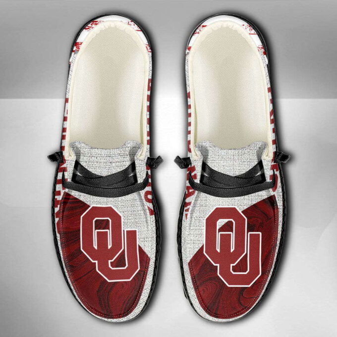 NCAA Oklahoma Sooners Hey Dude Shoes Wally Lace Up Loafers Moccasin Slippers