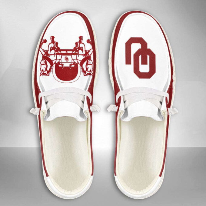 NCAA Oklahoma Sooners Hey Dude Shoes Wally Lace Up Loafers Moccasin Slippers