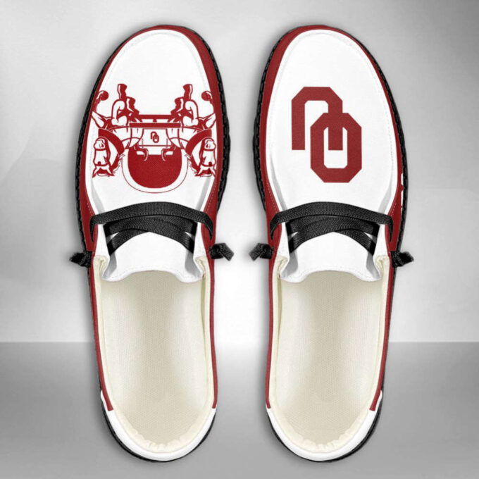 NCAA Oklahoma Sooners Hey Dude Shoes Wally Lace Up Loafers Moccasin Slippers