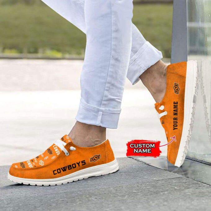 NCAA Oklahoma State Cowboys Hey Dude Shoes Wally Lace Up Loafers Moccasin Slippers