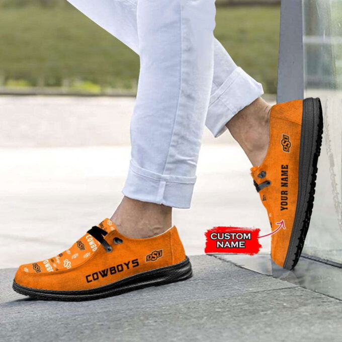 NCAA Oklahoma State Cowboys Hey Dude Shoes Wally Lace Up Loafers Moccasin Slippers