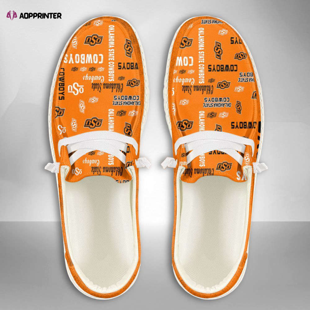 NCAA Oklahoma State Cowboys Hey Dude Shoes Wally Lace Up Loafers Moccasin Slippers NCAA Oklahoma State Cowboys Hey Dude Shoes Wally Lace Up Loafers Moccasin Slippers