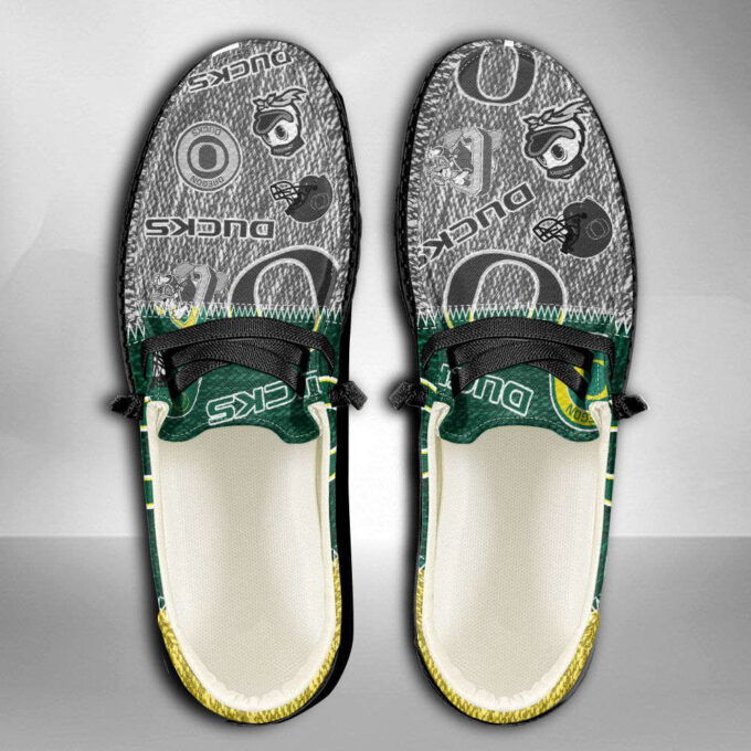 NCAA Oregon Ducks Hey Dude Shoes Wally Lace Up Loafers Moccasin Slippers