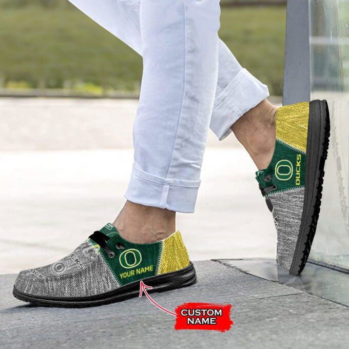 NCAA Oregon Ducks Hey Dude Shoes Wally Lace Up Loafers Moccasin Slippers