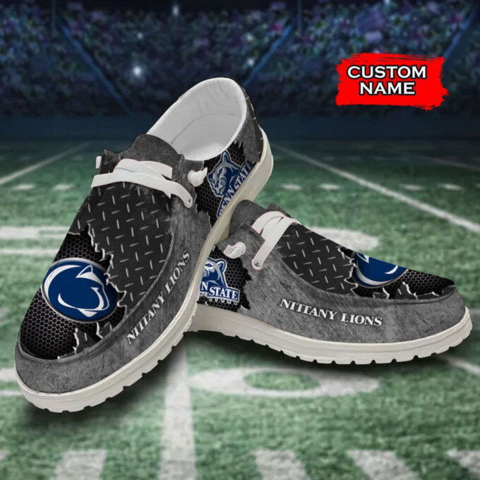 NCAA Penn State Nittany Lions Hey Dude Shoes Wally Lace Up Loafers Moccasin Slippers Gift for Fans