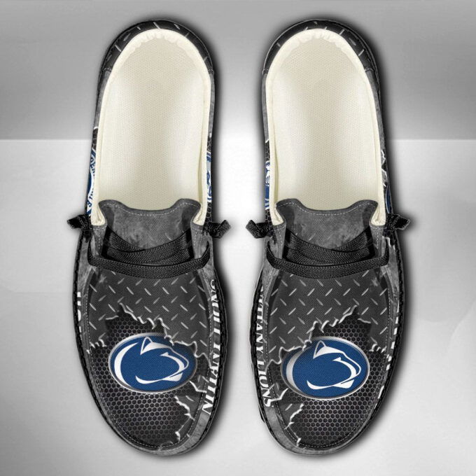 NCAA Penn State Nittany Lions Hey Dude Shoes Wally Lace Up Loafers Moccasin Slippers Gift for Fans