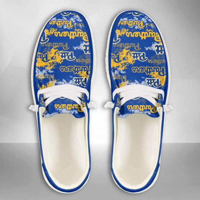 NCAA Pittsburgh Panthers Hey Dude Shoes Wally Lace Up Loafers Moccasin Slippers HDS1005