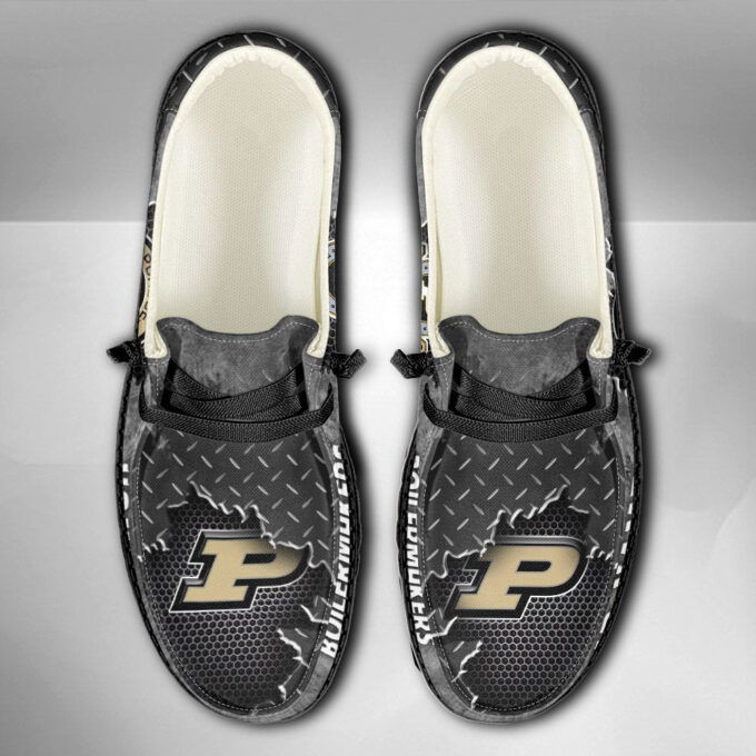 NCAA Purdue Boilermakers Hey Dude Shoes Wally Lace Up Loafers Moccasin Slippers Fan Gifts