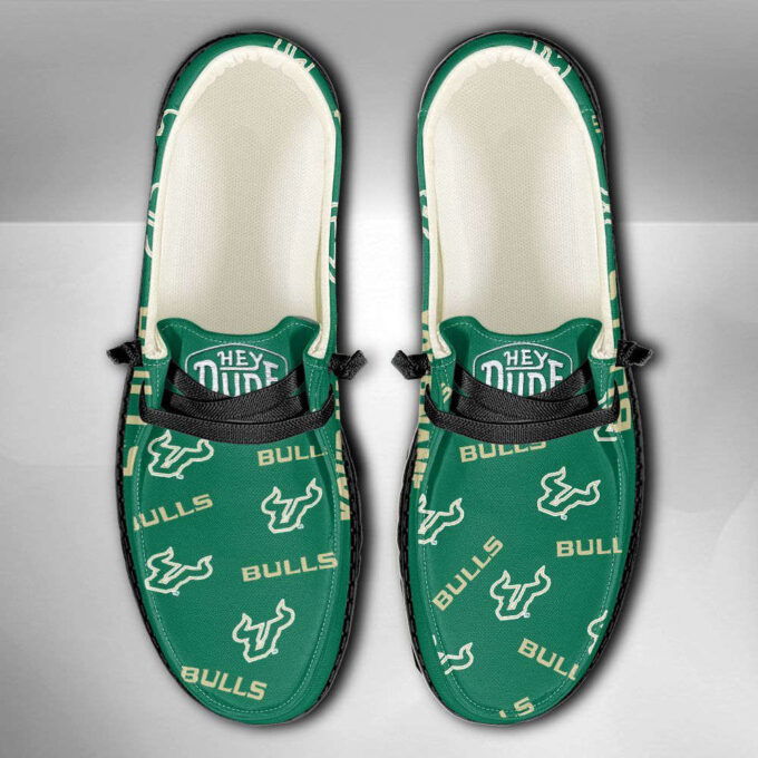 NCAA South Florida Bulls Hey Dude Shoes Wally Lace Up Loafers Moccasin Slippers Fan Gifts