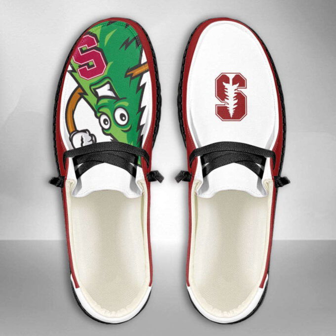 NCAA Stanford Cardinal Hey Dude Shoes Wally Lace Up Loafers Moccasin Slippers HDS1134