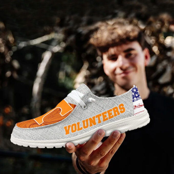 NCAA Tennessee Volunteers Hey Dude Shoes Wally Lace Up Loafers Moccasin Slippers