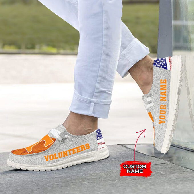 NCAA Tennessee Volunteers Hey Dude Shoes Wally Lace Up Loafers Moccasin Slippers