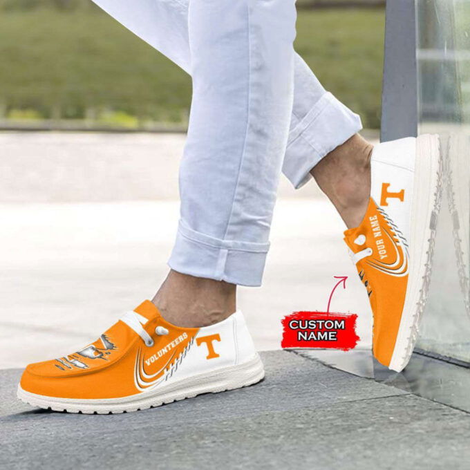 NCAA Tennessee Volunteers Hey Dude Shoes Wally Lace Up Loafers Moccasin Slippers HDS1194