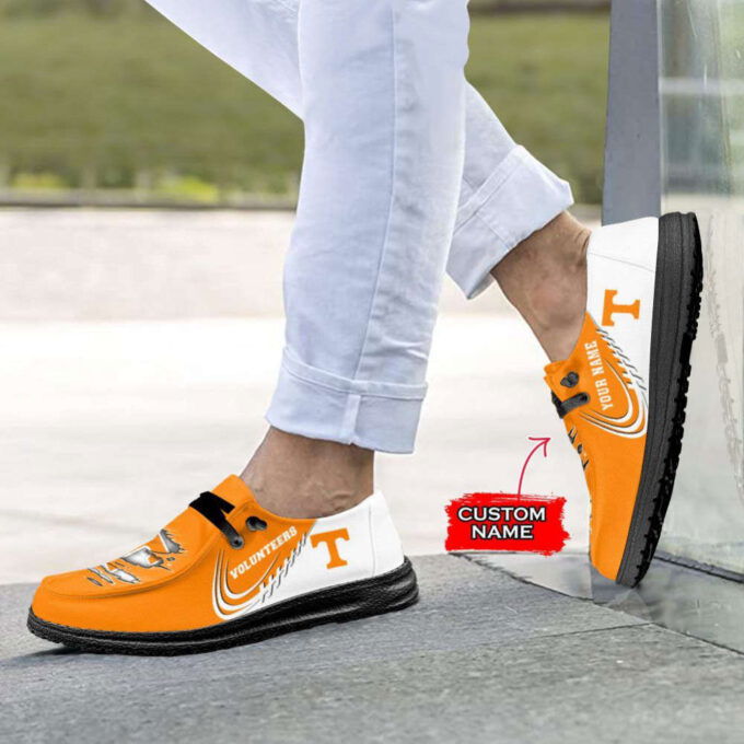 NCAA Tennessee Volunteers Hey Dude Shoes Wally Lace Up Loafers Moccasin Slippers HDS1194