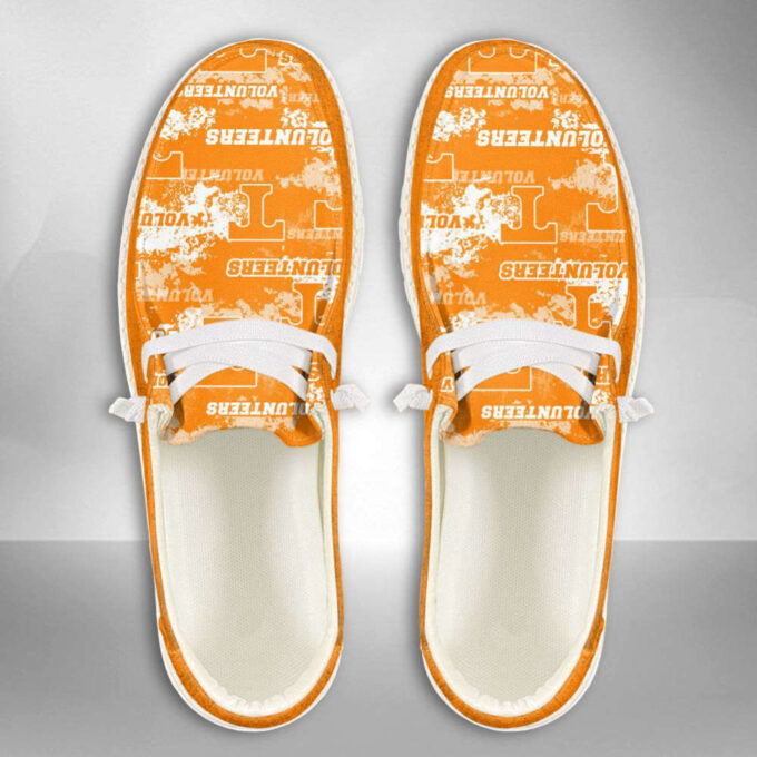 NCAA Tennessee Volunteers Hey Dude Shoes Wally Lace Up Loafers Moccasin Slippers HDS1198