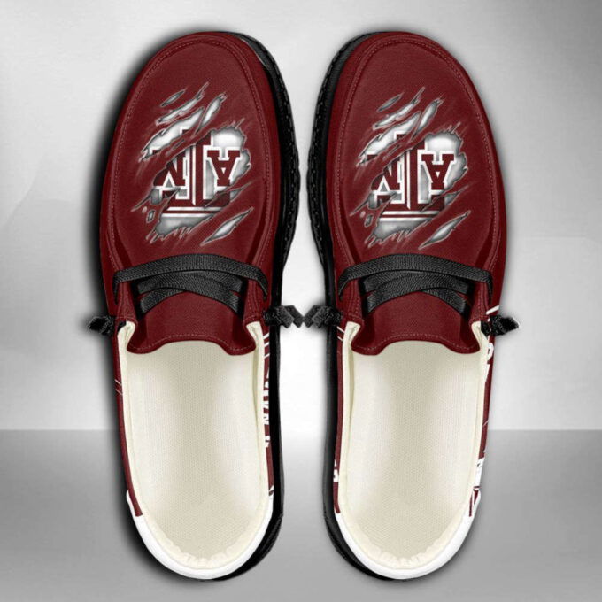 NCAA Texas A&M Aggies Hey Dude Shoes Wally Lace Up Loafers Moccasin Slippers
