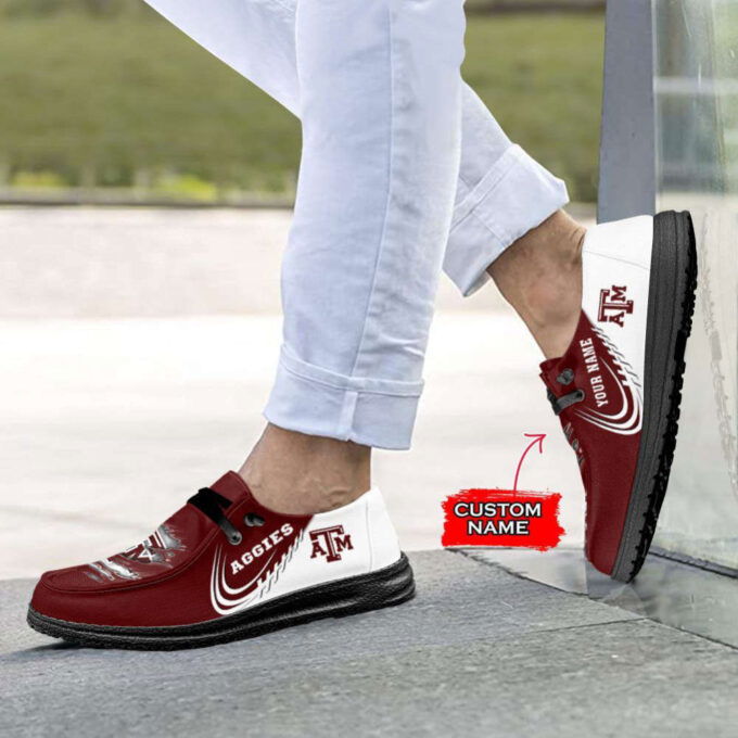 NCAA Texas A&M Aggies Hey Dude Shoes Wally Lace Up Loafers Moccasin Slippers