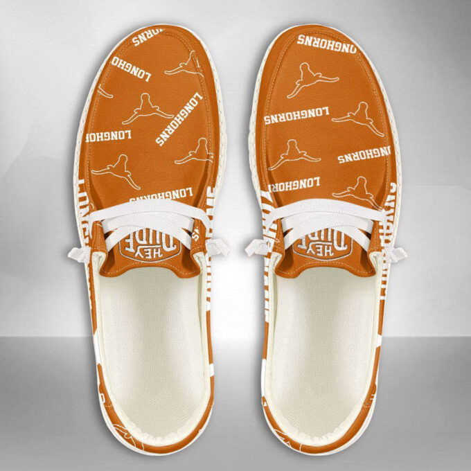 NCAA Texas Longhorns Hey Dude Shoes Wally Lace Up Loafers Moccasin Slippers HDS1220