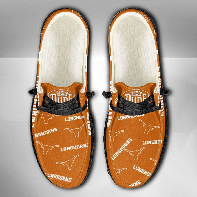 NCAA Texas Longhorns Hey Dude Shoes Wally Lace Up Loafers Moccasin Slippers HDS1220