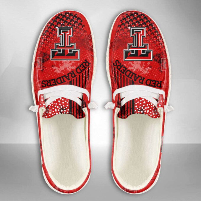 NCAA Texas Tech Red Raiders Hey Dude Shoes Wally Lace Up Loafers Moccasin Slippers