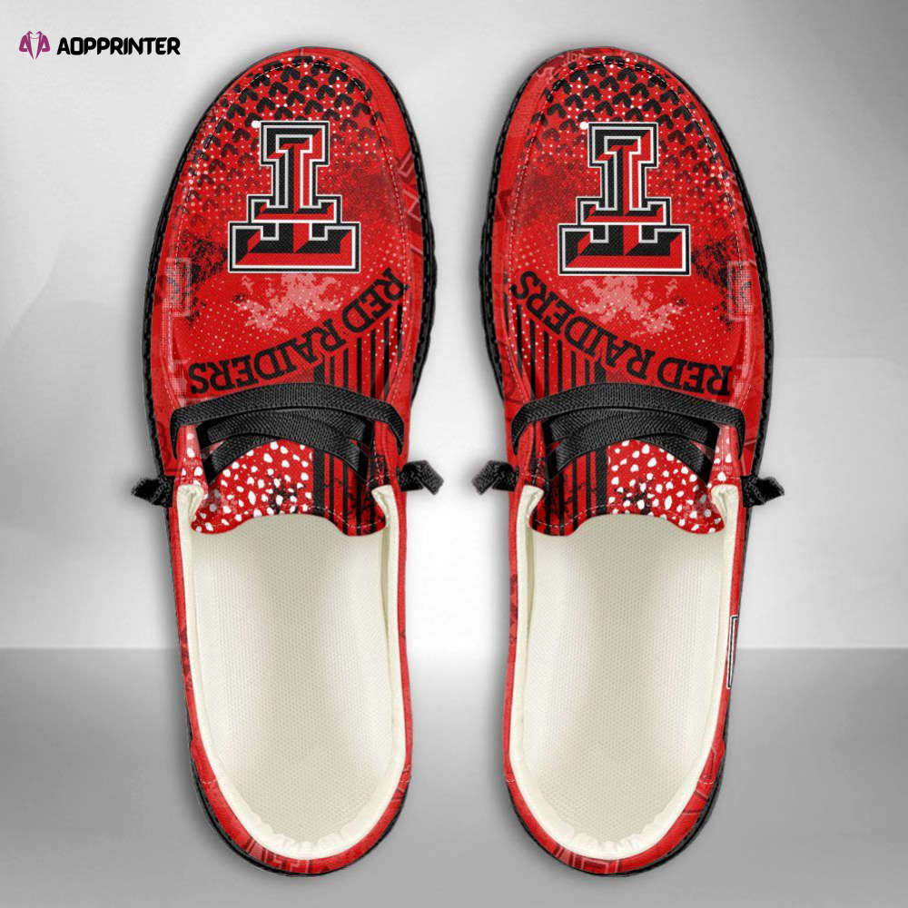 NCAA Texas Tech Red Raiders Hey Dude Shoes Wally Lace Up Loafers Moccasin Slippers NCAA Texas Tech Red Raiders Hey Dude Shoes Wally Lace Up Loafers Moccasin Slippers