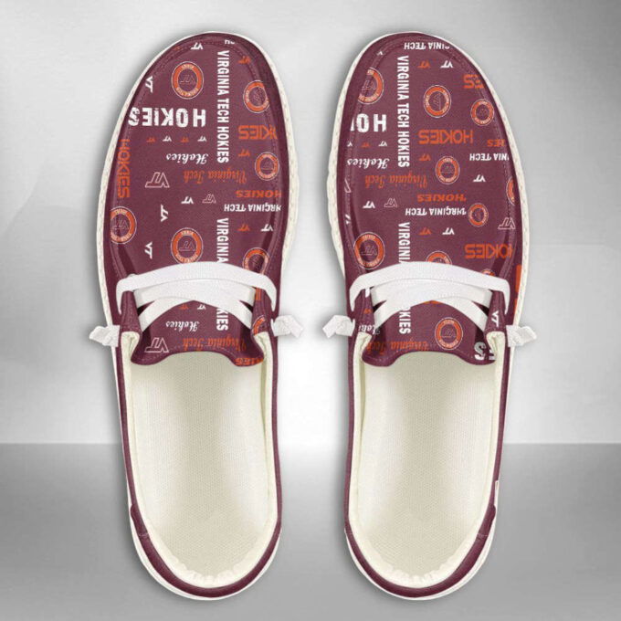 NCAA Virginia Tech Hokies Hey Dude Shoes Wally Lace Up Loafers Moccasin Slippers