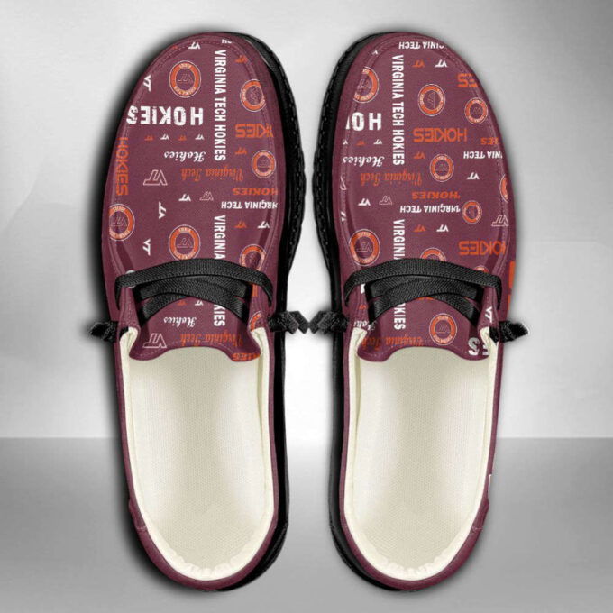 NCAA Virginia Tech Hokies Hey Dude Shoes Wally Lace Up Loafers Moccasin Slippers