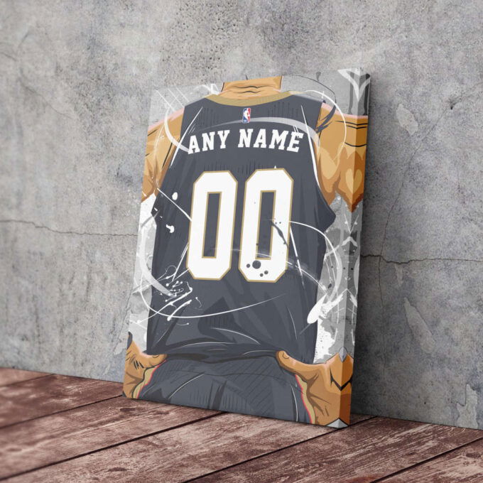 New Orleans Pelicans Jersey NBA Personalized Jersey Custom Name and Number Canvas Wall Art  Print Home Decor Framed Poster Man Cave Gift