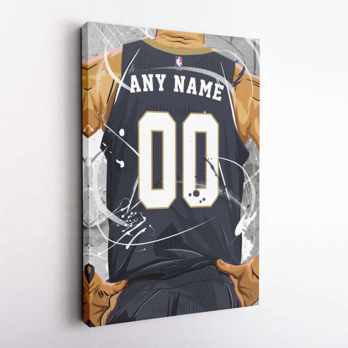 New Orleans Pelicans Jersey NBA Personalized Jersey Custom Name and Number Canvas Wall Art  Print Home Decor Framed Poster Man Cave Gift