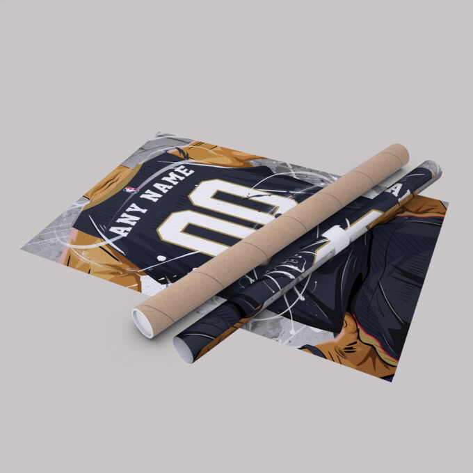 New Orleans Pelicans Jersey NBA Personalized Jersey Custom Name and Number Canvas Wall Art  Print Home Decor Framed Poster Man Cave Gift