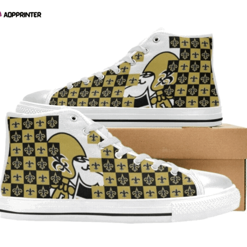 Cart 3 New Orleans Saints NFL Football Custom Canvas High Top Shoes