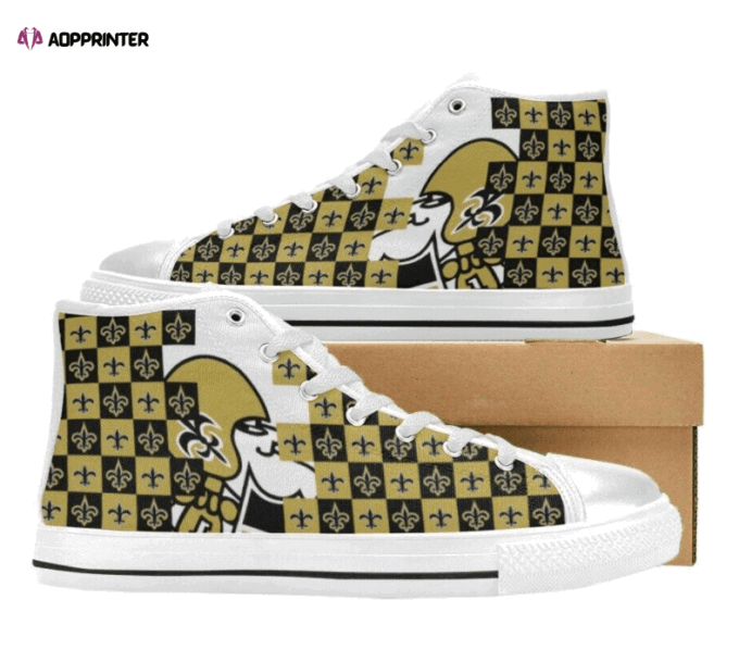 New Orleans Saints NFL Football Custom Canvas High Top Shoes