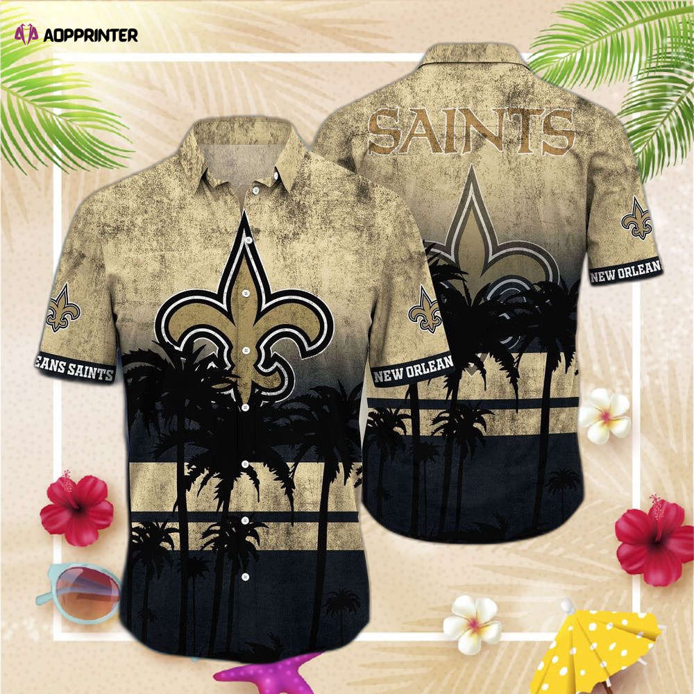 New Orleans Saints NFL Hawaiian Shirt Men New Orleans Saints NFL Hawaiian Shirt Men