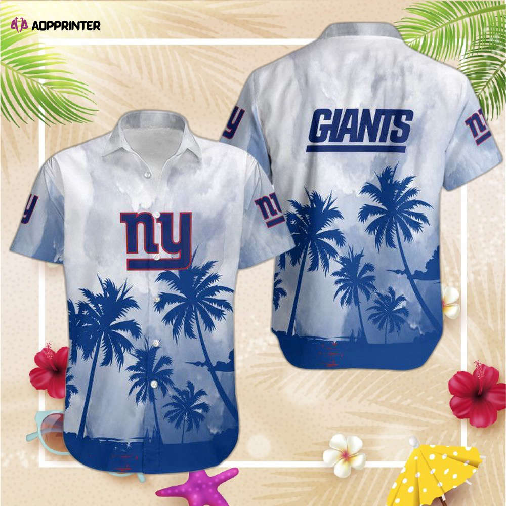 New York Giants Coconut Trees NFL Gift For Fan Hawaiian New York Giants Coconut Trees NFL Gift For Fan Hawaiian