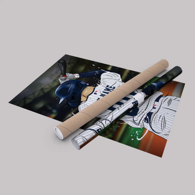 New York Yankees Jersey MLB Personalized Jersey Custom Name and Number Canvas Wall Art Print Home Decor Framed Poster Man Cave Gift